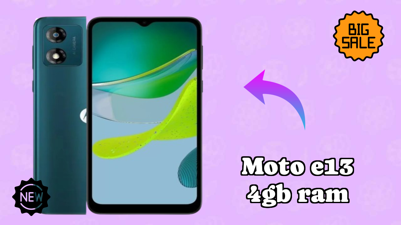 Moto E13 4GB RAM at ₹8,499 - Best Features Highlighted