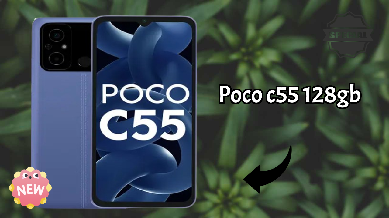POCO C55 128GB 2026: Camera 50 MP + 2 MP Rear Camera And LongLife Bettry