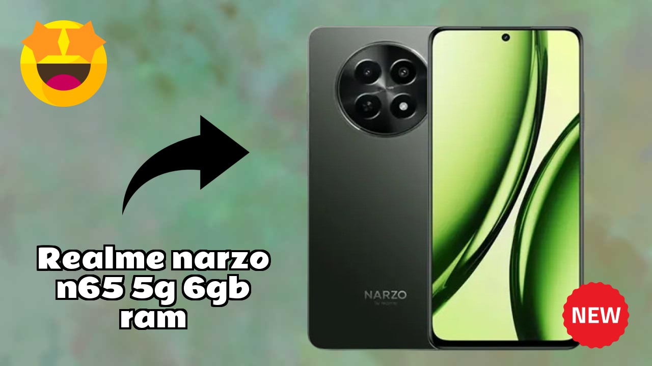 Realme Narzo N65 5G 6GB RAM Display Size: 6.67 Inches (16.94 Cm) Screen Quality